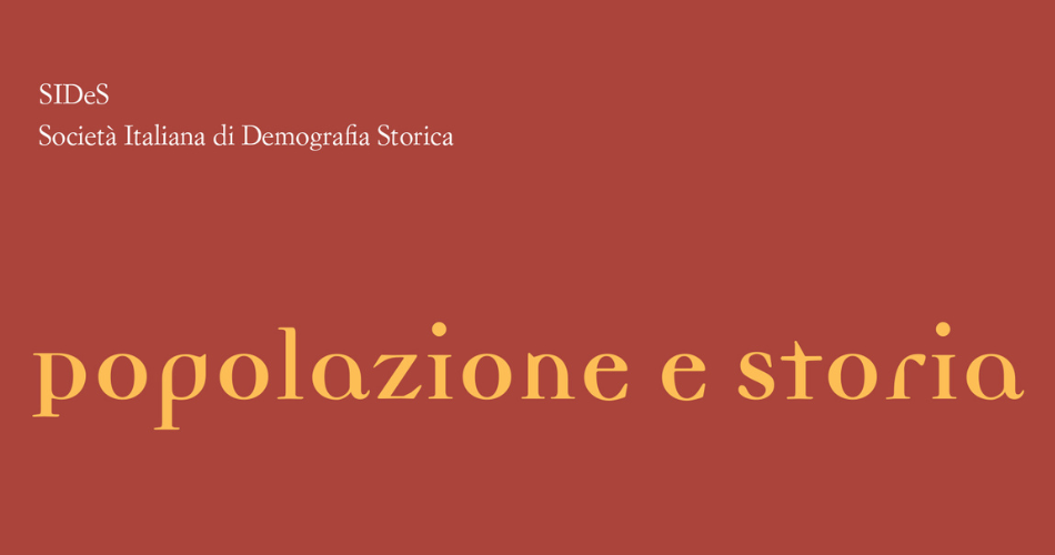 New Issue of “Popolazione e Storia” – Vol. 26 (2/2025)